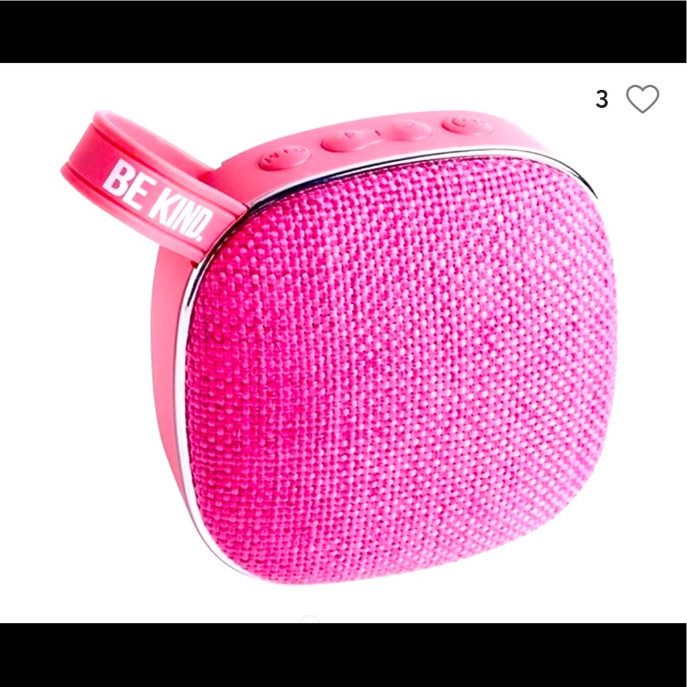 Pink wireless Bluetooth speaker
